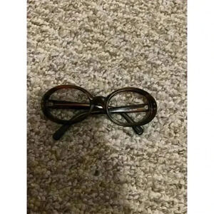 Vintage Anne Klein II Tortoise Oval Eyeglasses Frames Women's Lightweight